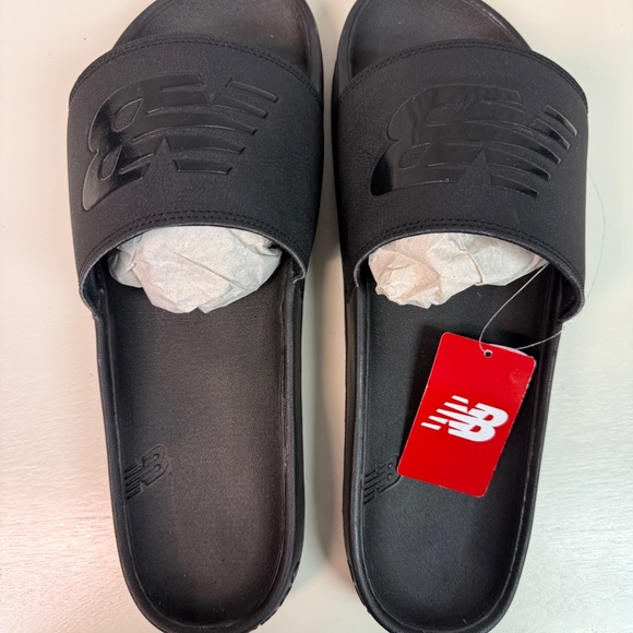 NWT New Balance 200 Slide Black Size 15 Wide - Picture 2 of 6